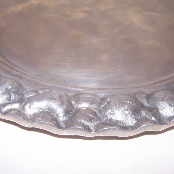 Albuhi Mexico Cast Aluminum Platter 14" Vintage - Picture 3 of 5